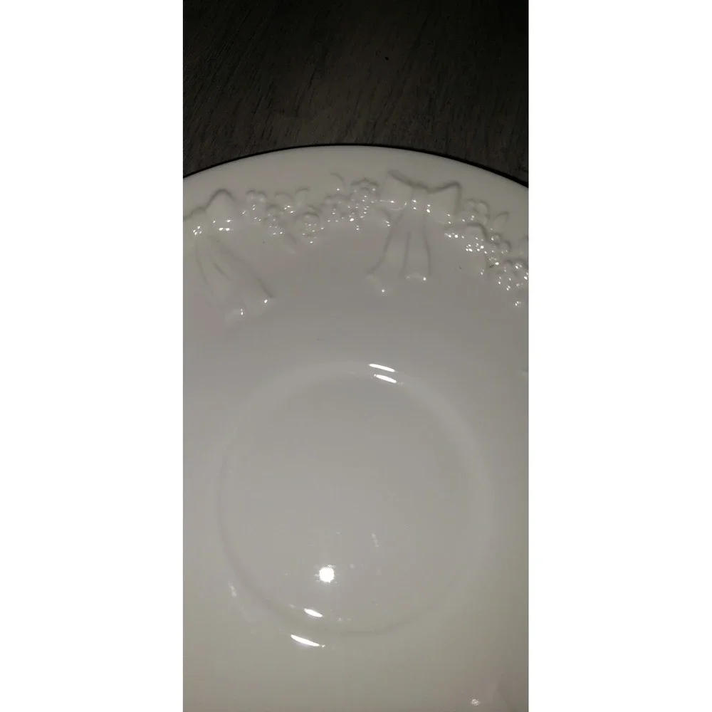 Vintage 1983 Enesco Silver Anniversary Wishes Tea Cup and Saucer Set